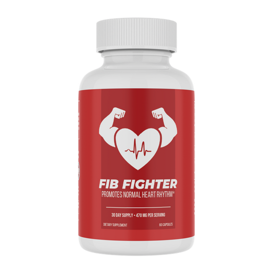 Fib Fighter- Heart Rhythm Support Supplement Doctor-Developed | CoQ10, Magnesium and Vitamin C | Supports Normal Heartbeat and Cardiovascular Health | Vegan, Non-GMO | Made in USA | 60 Capsules - 30 Day Supply